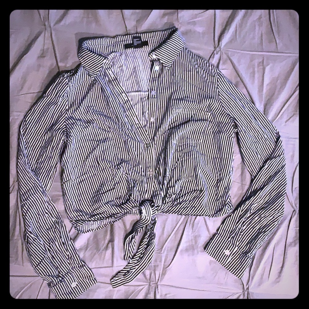 Striped Top with Knot